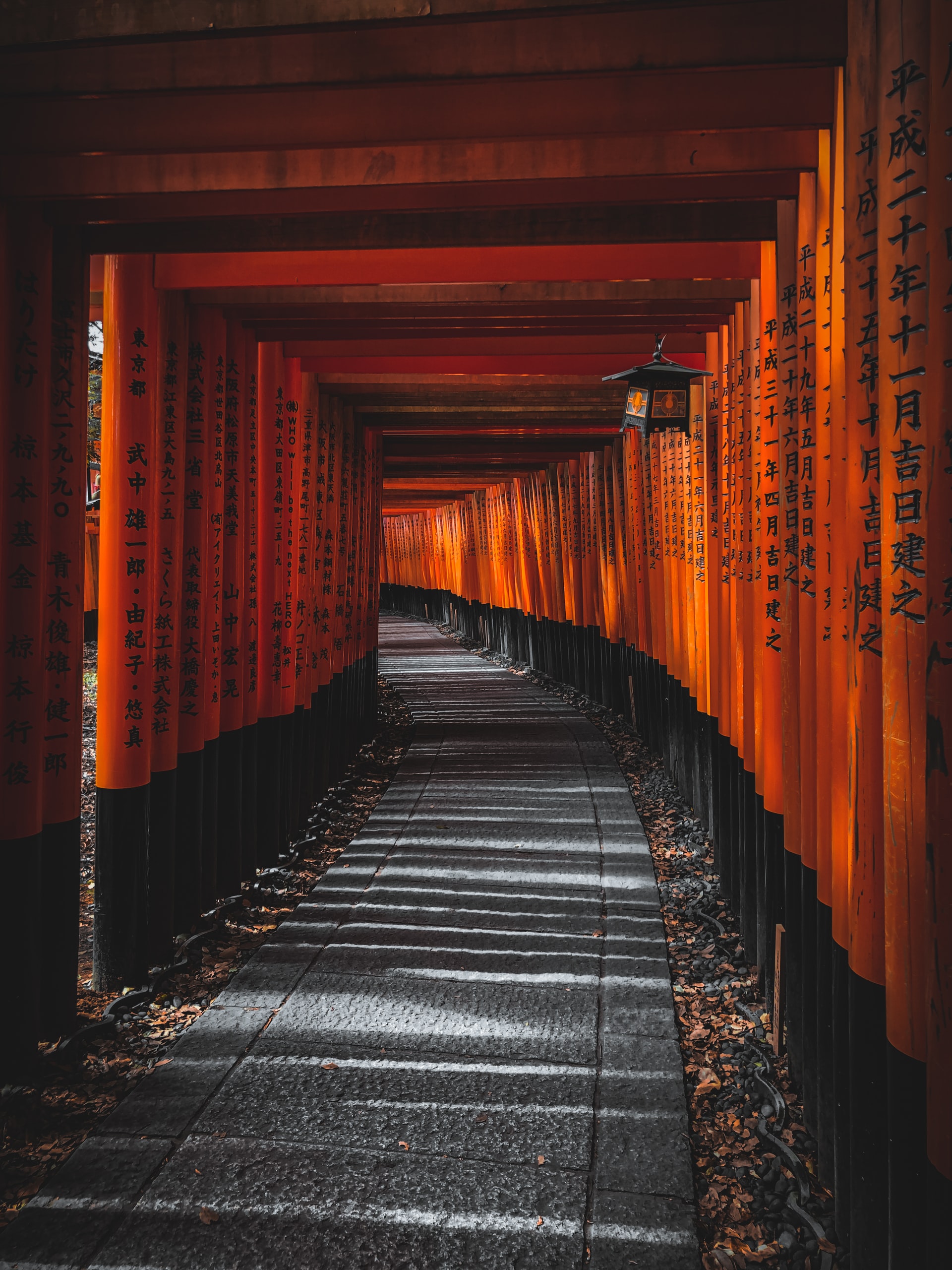 couloir d'un temple de Kyoto